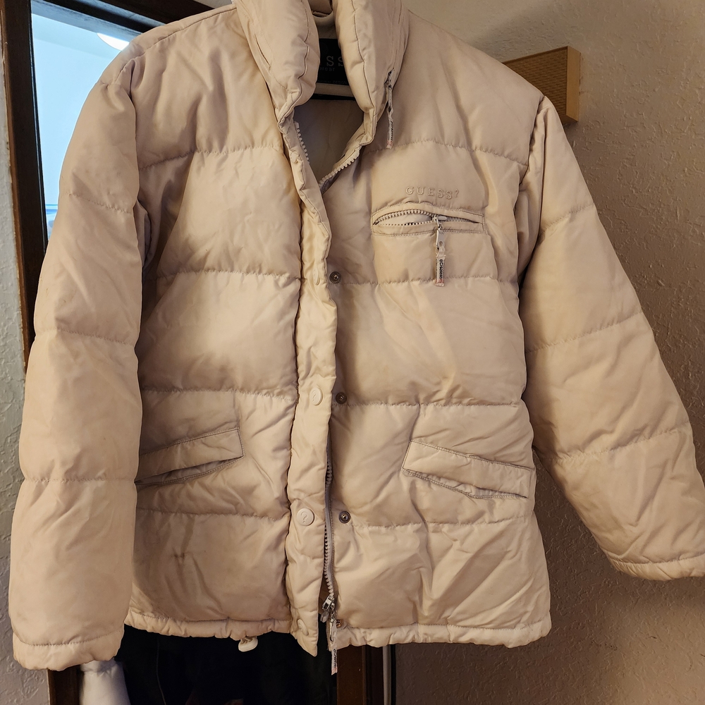 Guess Cream Puffer Jacket